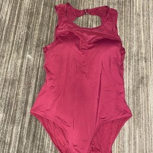 Maroon One Piece SwimSuit